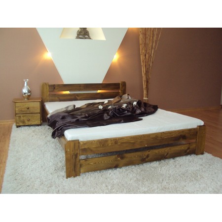 Eureka Ágy ágyráccsal (tömör fenyő)  140 x 200 cm Fenyő Maxi-Drew