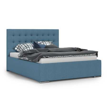 PRIMO Kárpitozott ágy  - 140x200 cm Kék KOLA