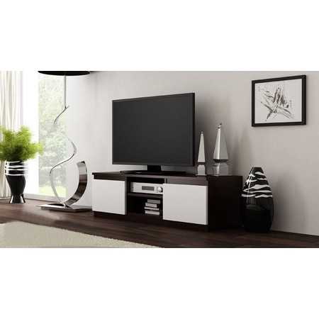 LCD TV asztal 120 cm wenge / fehér TOP Nábytek