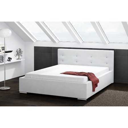 DAKOTA kárpitozott ágy (fehér) 140x200 cm TT-FURNITURE