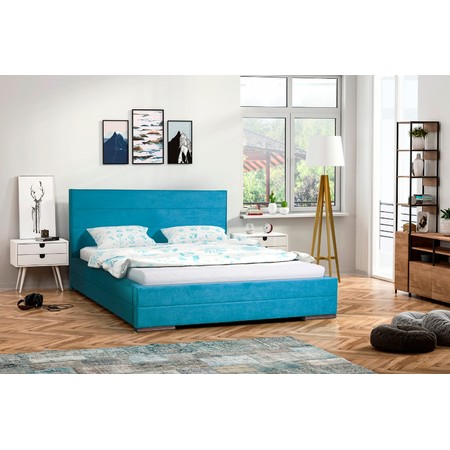 MONIKA kárpitozott ágy (kék)160x200 cm TT-FURNITURE