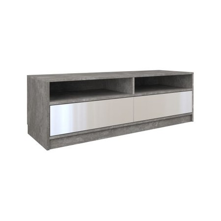 Karo RTV TV asztal 120cm beton / fényes fehér TOP Nábytek