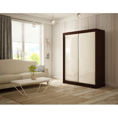 Peak Gardróbszekrény - 150 cm Fehér Wenge Furniture