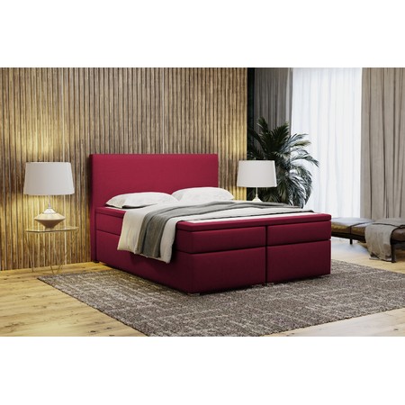 Čalouněná postel VIERA 200x200 cm Červená KOLA