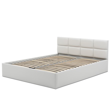 Čalouněná postel MONOS II bez matrace rozměr 160x200 cm - Eko-kůže Bílá eko-kůže Signal-butor