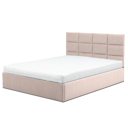 Čalouněná postel TORES s matrací rozměr 160x200 cm Kakao Taštičková matrace Signal-butor