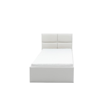 Kárpitozott ágy MONOS II matraccal 140x200 cm - Eco-bőr Fehér Eko-bőr Habszivacs matrac Signal-butor