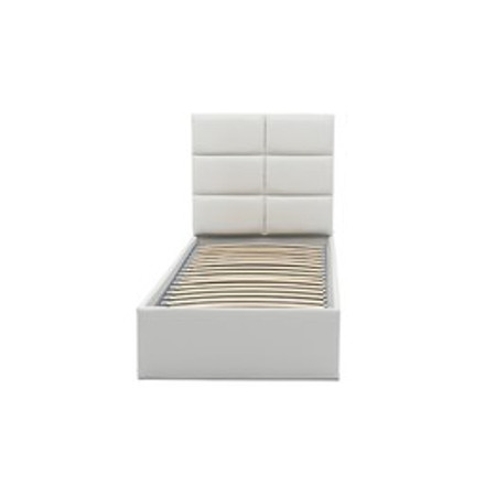 Kárpitozott ágy TORES II matrac nélkül mérete 140x200 cm - Eco-bőr Fehér Eko-bőr Signal-butor