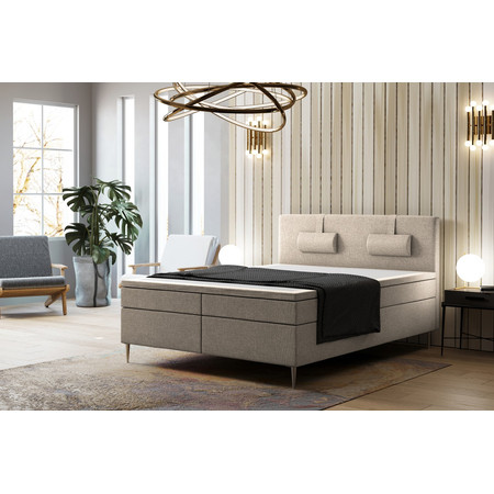 Čalouněná postel Brooklyn 160x200 cm Pravá Tmavě šedá KOLA